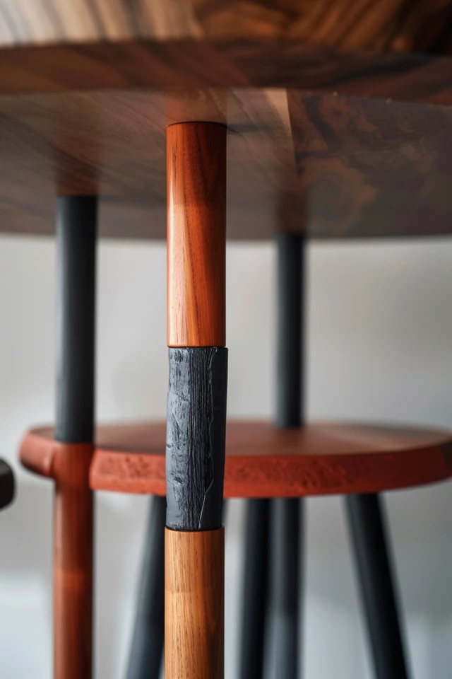 Custom Desk or Console Table with Metal Pipes