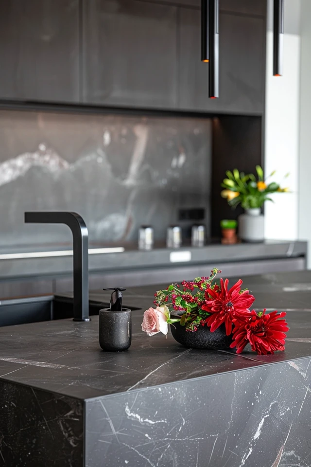 Stylish and Functional Black and Grey Kitchen Cabinets - photo 2