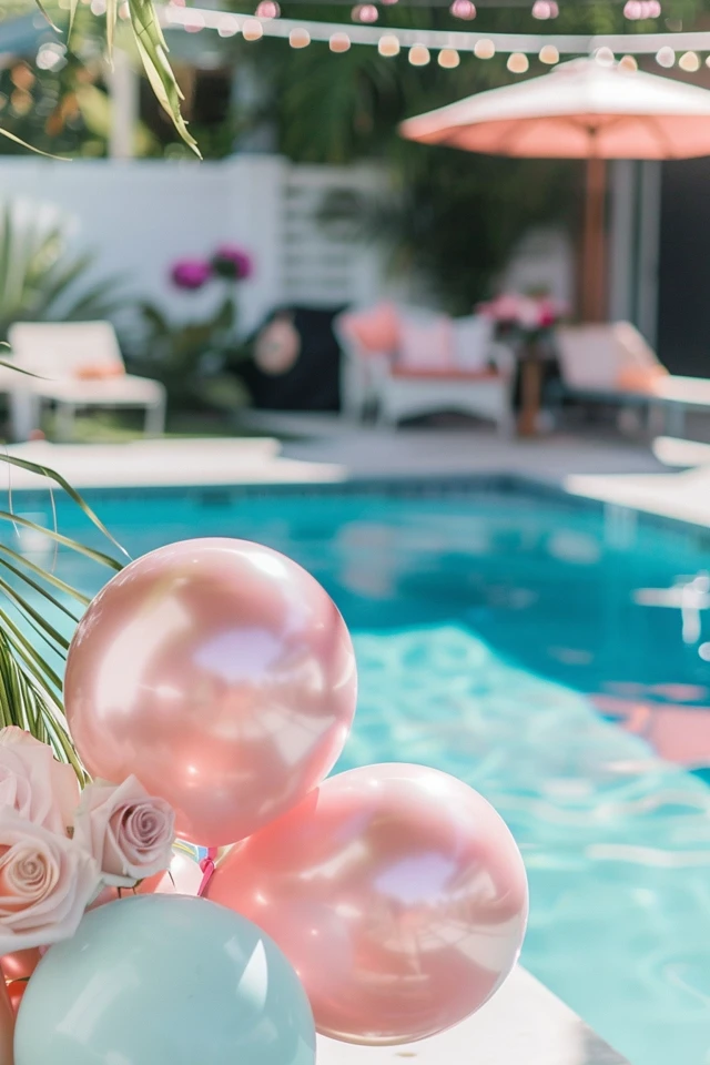 Set Up a Poolside Drink Bar