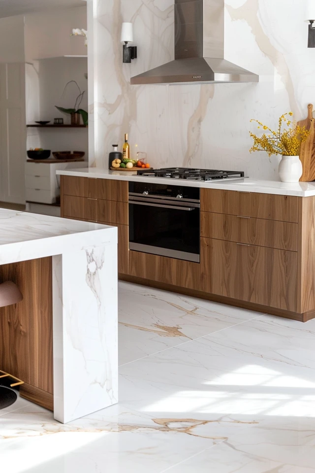 Brighten Your Space: White Kitchen Floor Tile Ideas