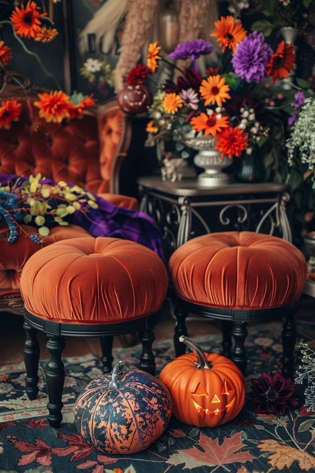 The Halloween Season’s Most Wanted Furniture Piece – Oversized Pumpkin Loungers