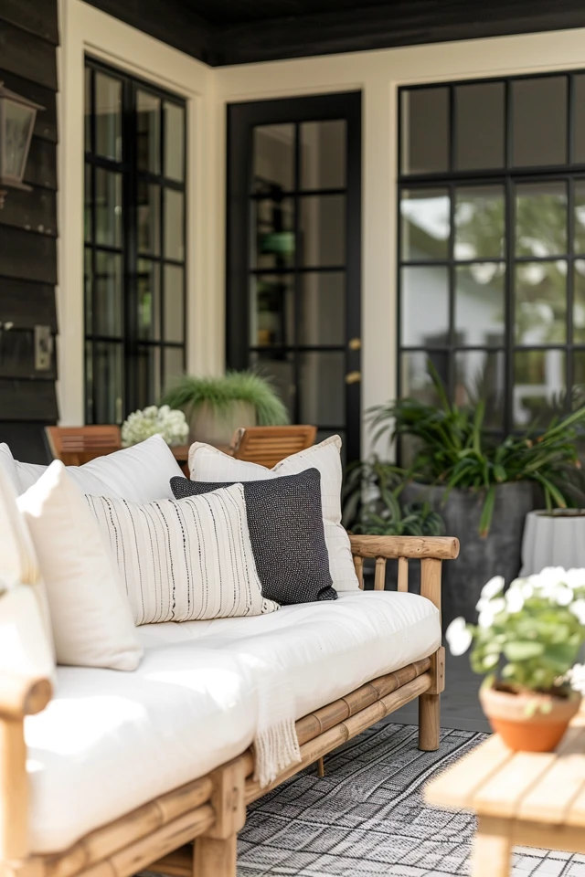 Styling Tips for a Black and White Outdoor Space