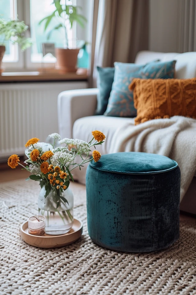 Cozy Pouf Living Room Ideas for Your Home