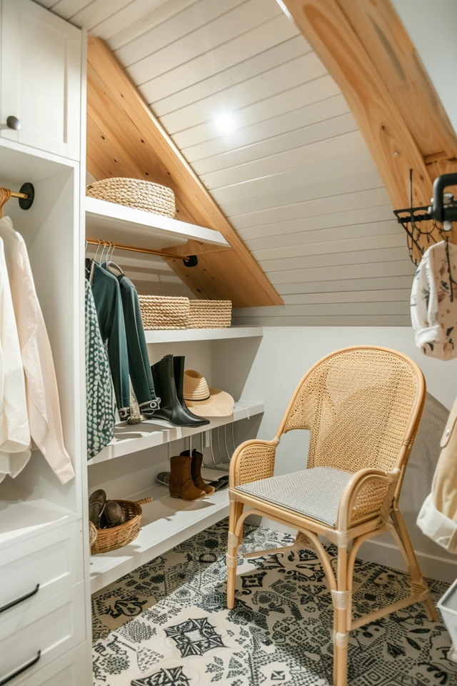 Creative Ideas for Organizing a Small Attic Closet with Slanted Ceilings - photo 2