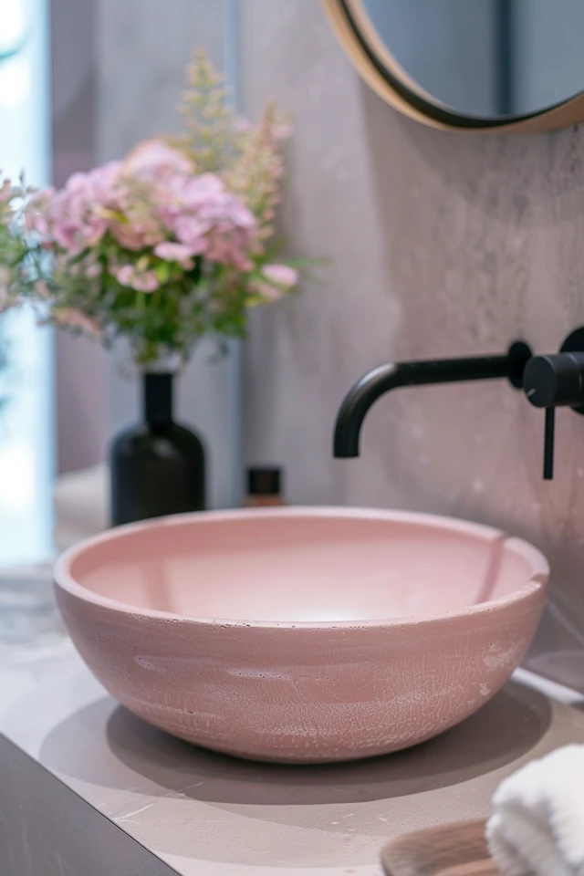 Styling Tips for a Pink and Grey Bathroom