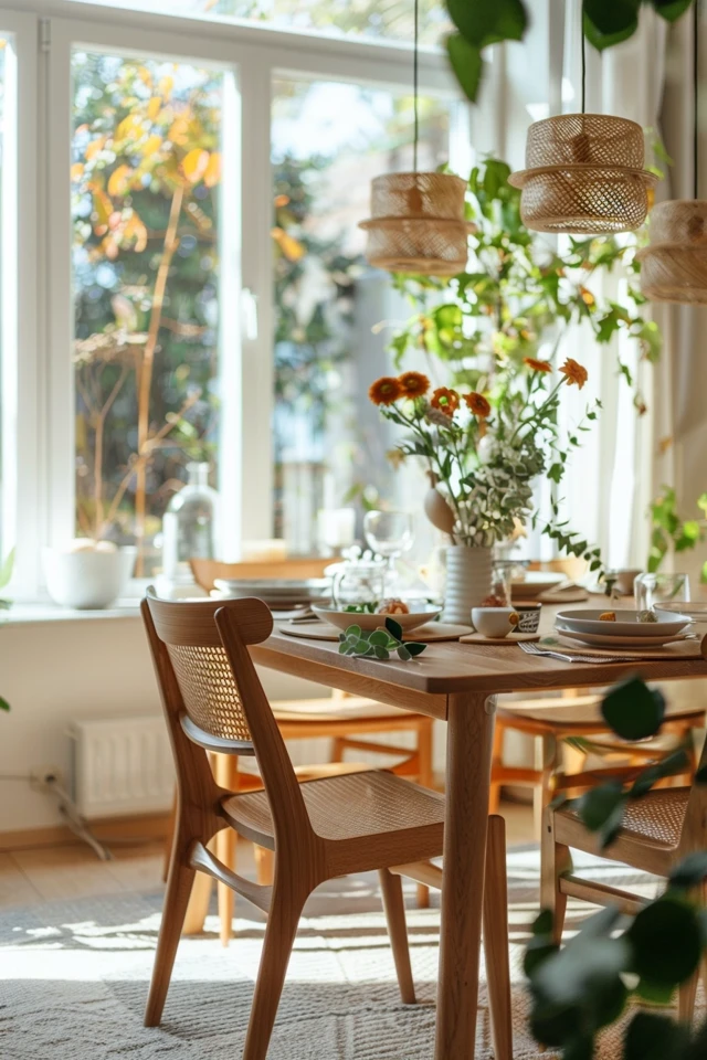 Enhancing the Dining Room with Earthy Design Elements