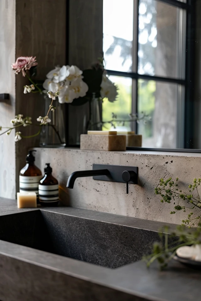 Sleek Slate Vanity Designs
