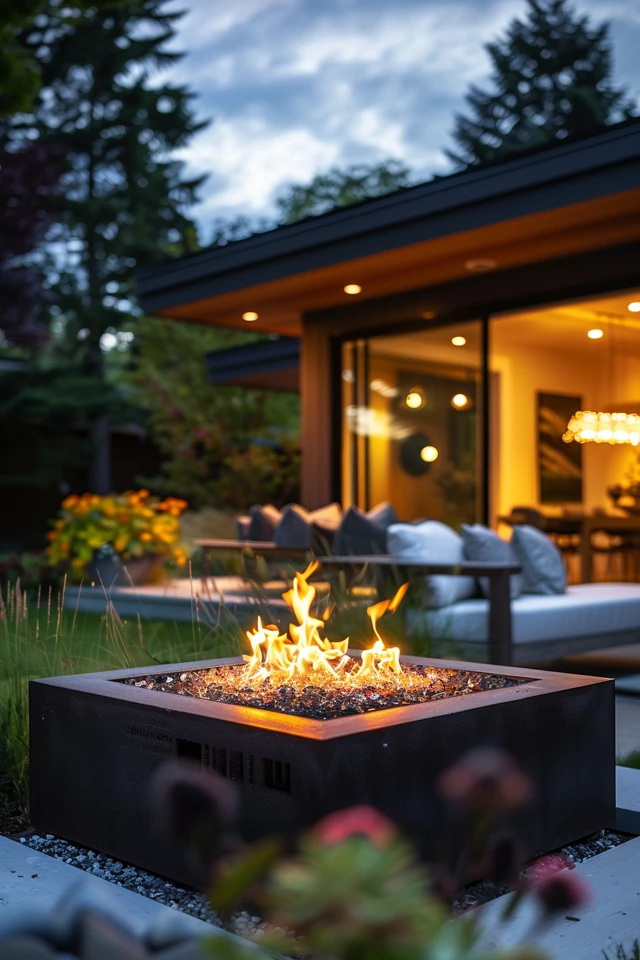 Backyard Fire Pit Lighting Ideas