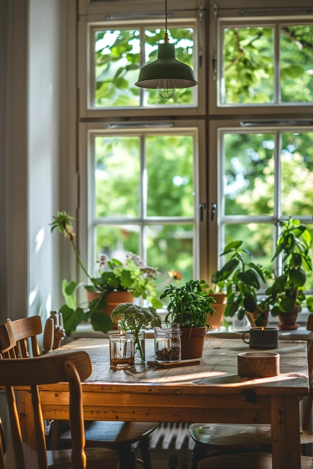 Modern Dining Room Window Treatments