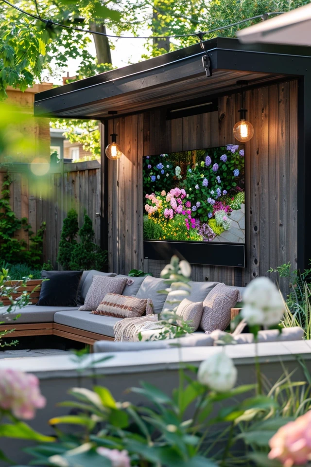Creative Outdoor TV Wall Ideas