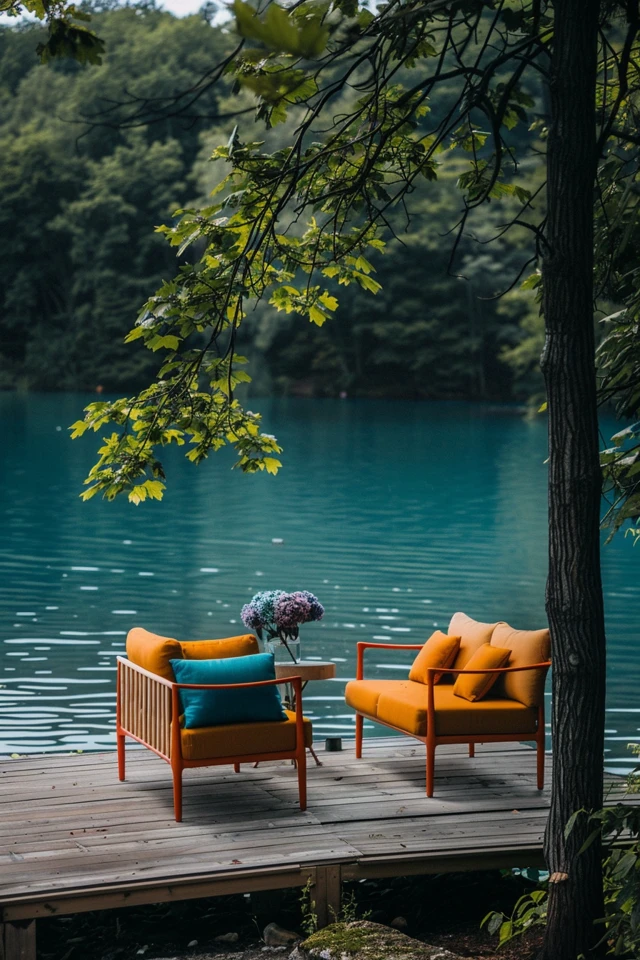 Creative Dock Furniture Ideas for Lakeside Bliss