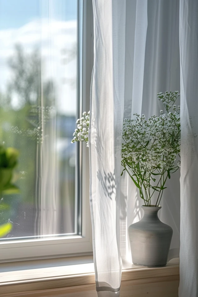 SmartPrivacy® Faux Wood Blinds
