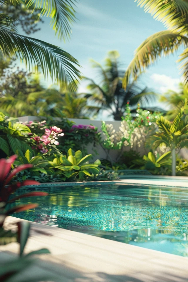 Dreamy Tropical Pool Landscaping Ideas for You