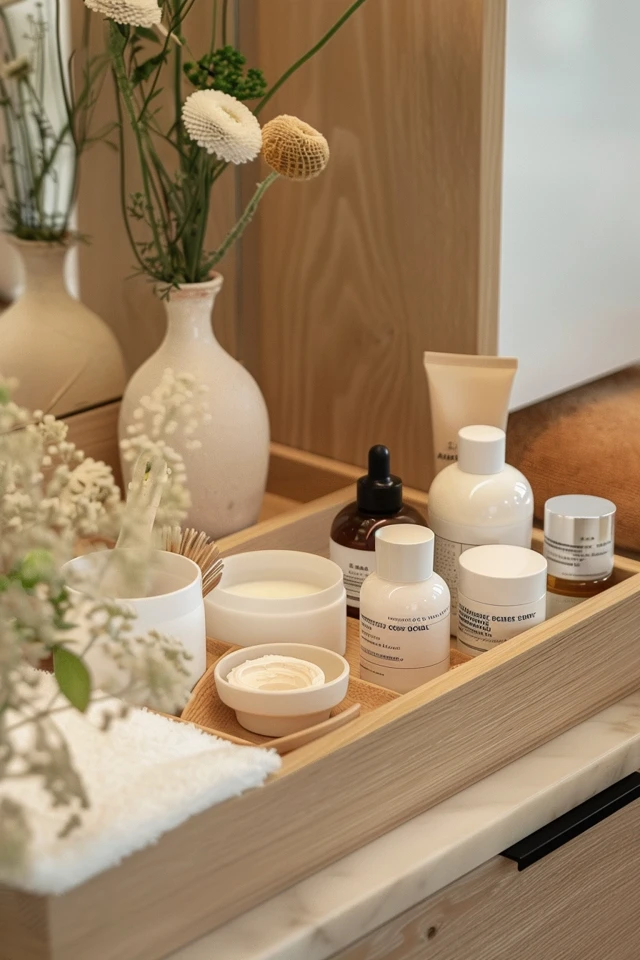 Stylish Vanity Shelves for Display and Organization