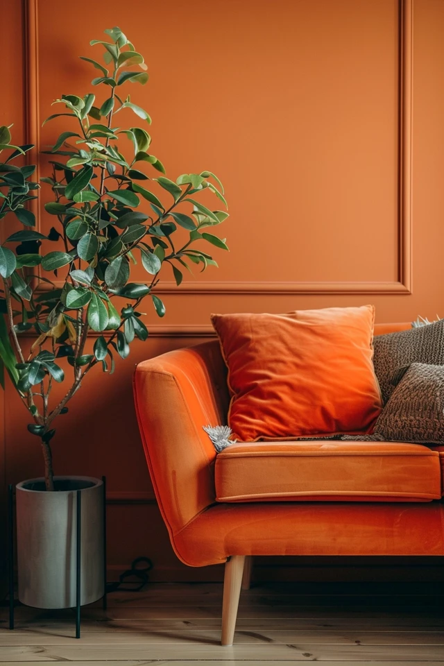 Bring the Warmth of Burnt Orange into Your Living Room