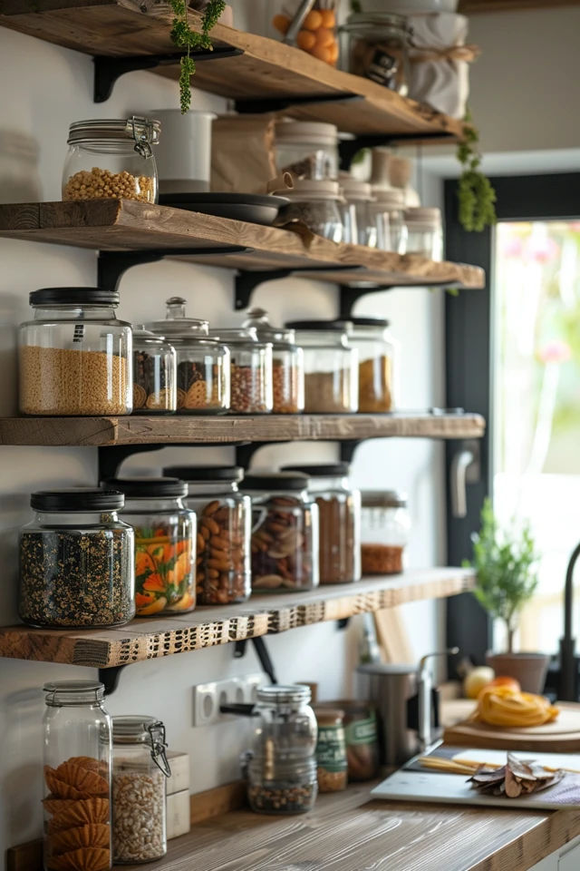 Repurposing Vintage Crates and Wooden Shelves