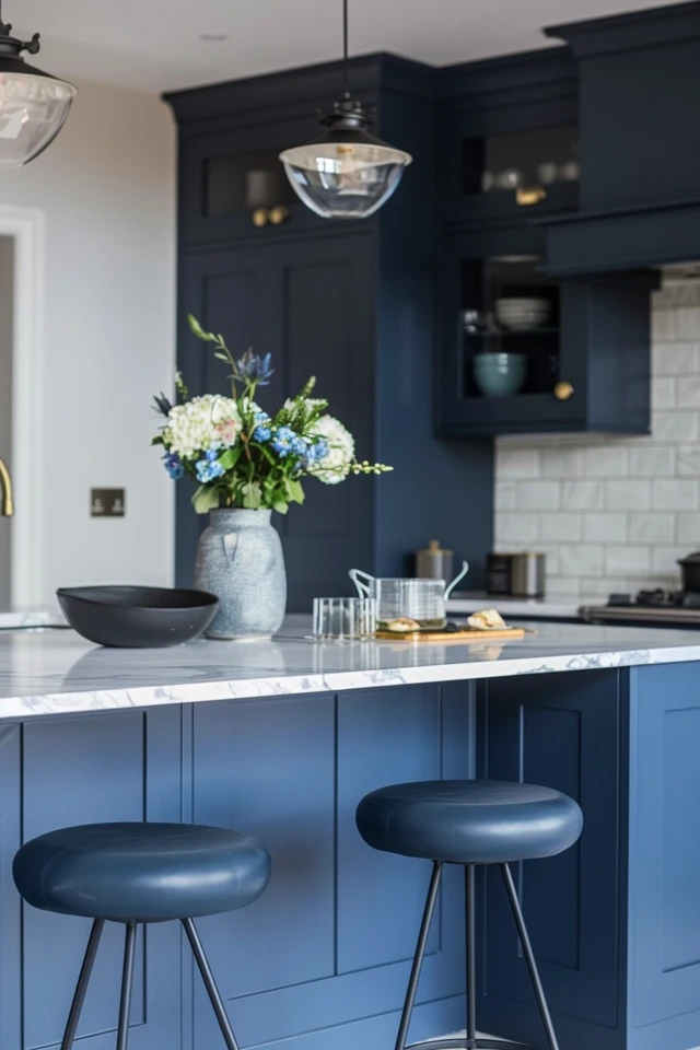 Blue and Grey Kitchen Color Schemes