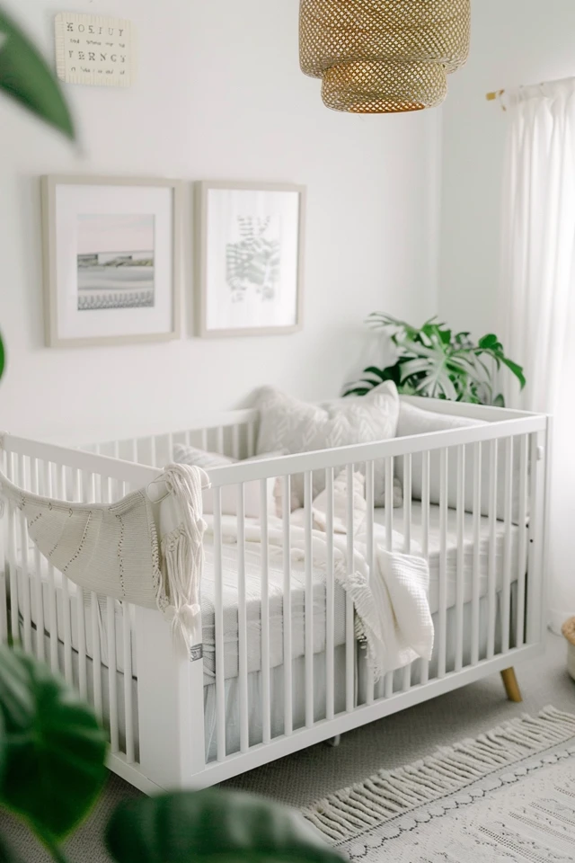 Charcoal Gray Nursery Crib