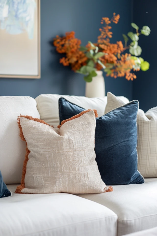 Add Elegant Navy Blue Accents