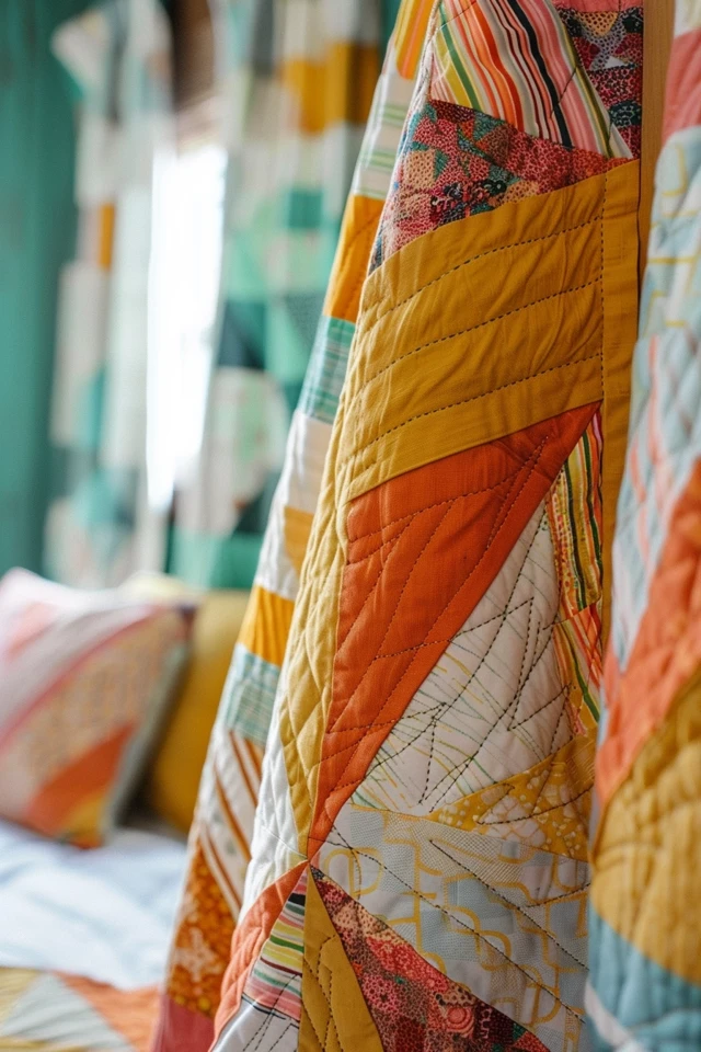 How to Create a Quilt Design Wall on Closet Doors - photo 2
