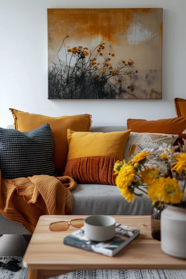 Large and Colorful Canvas Painting Ideas for Living Rooms