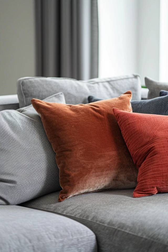 Stylish Patterns and Textures for Grey Couch Pillows