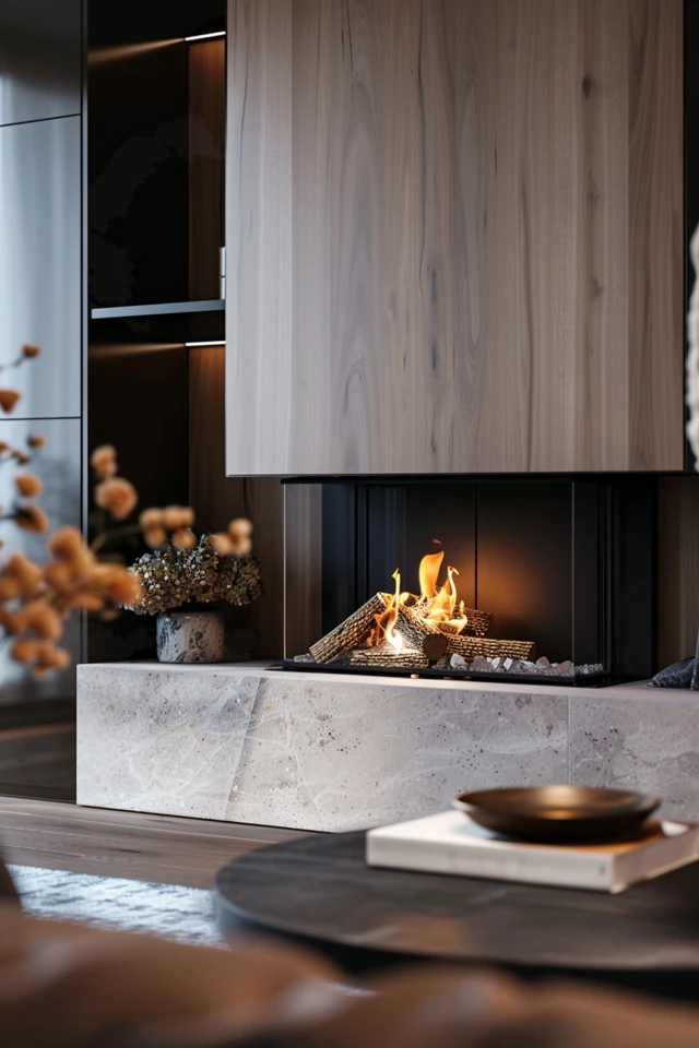 Warm Up Your Home: In Wall Fireplace Ideas