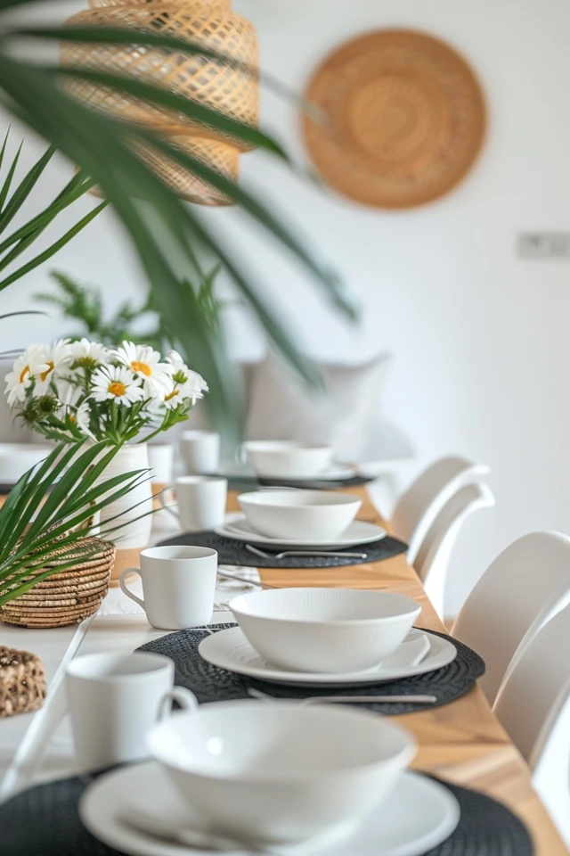 Tips for Styling a Black and White Dining Room