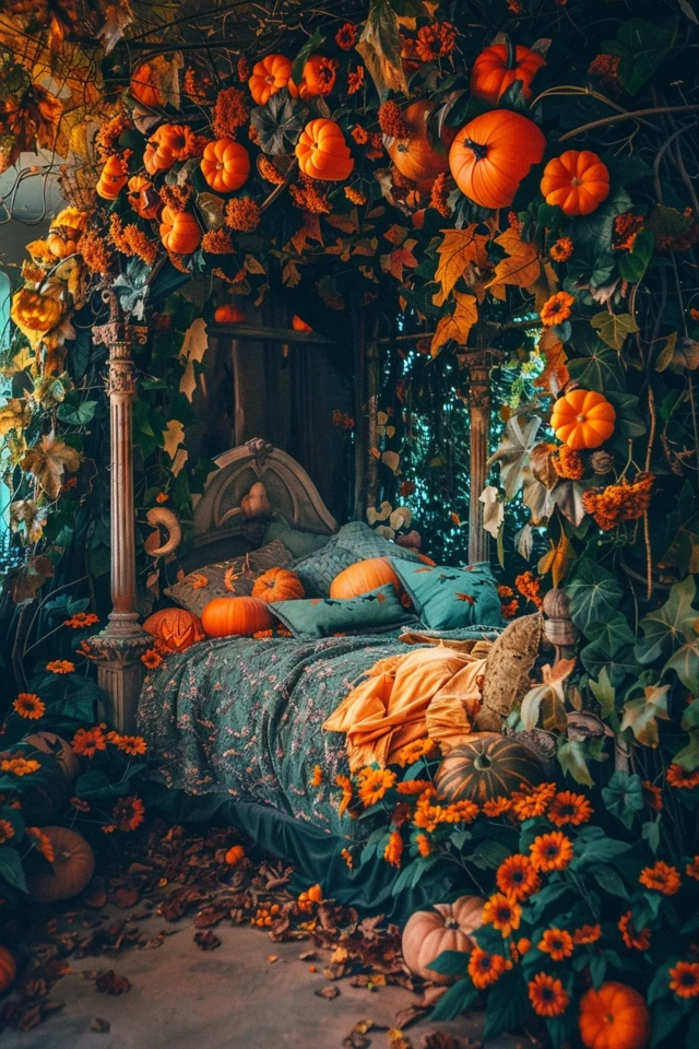 Elegant Bed Frames with a Halloween Theme