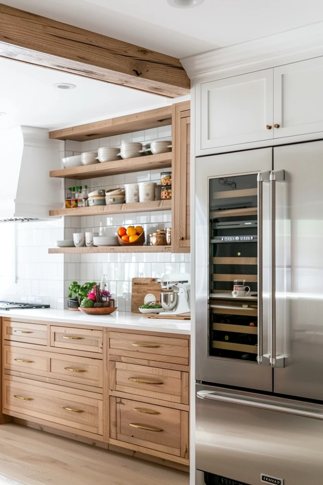 Maximize Space: Chic Above Refrigerator Cabinet Ideas