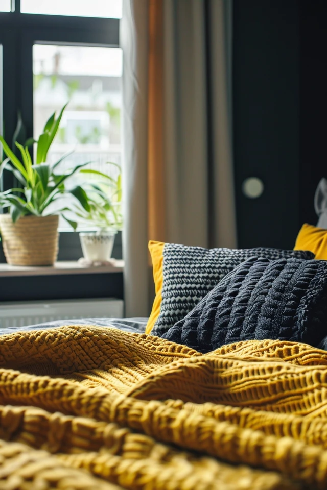 Modern Black and Yellow Bedroom Designs