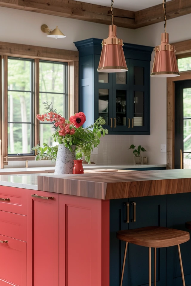 Upcycled Furniture as a Kitchen Island
