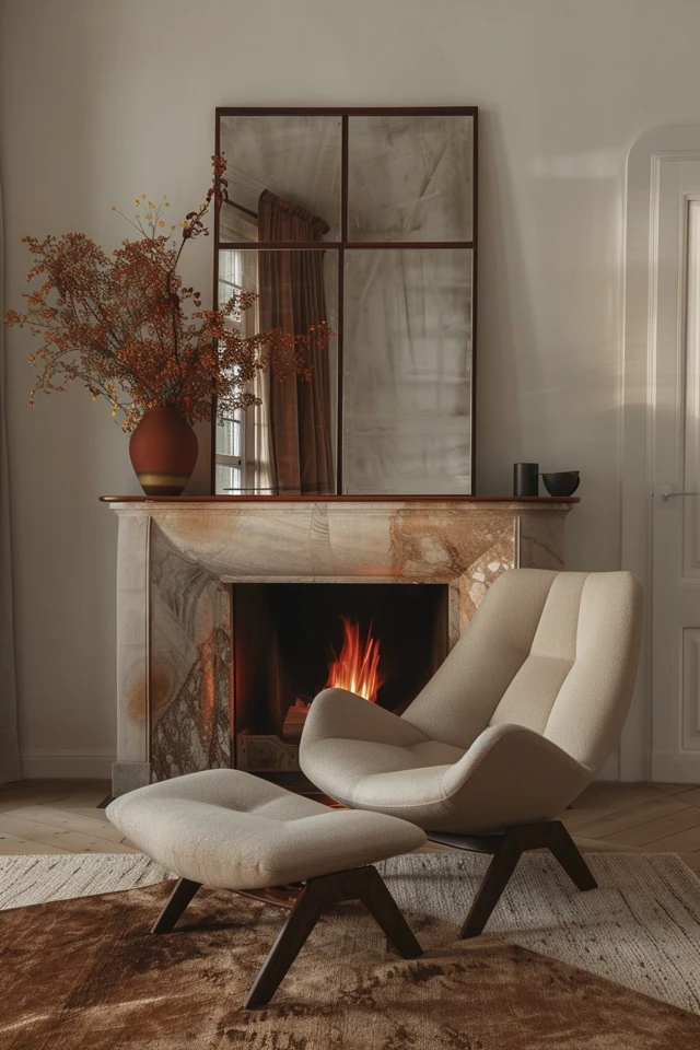Stylish Fireplace Mirror Designs