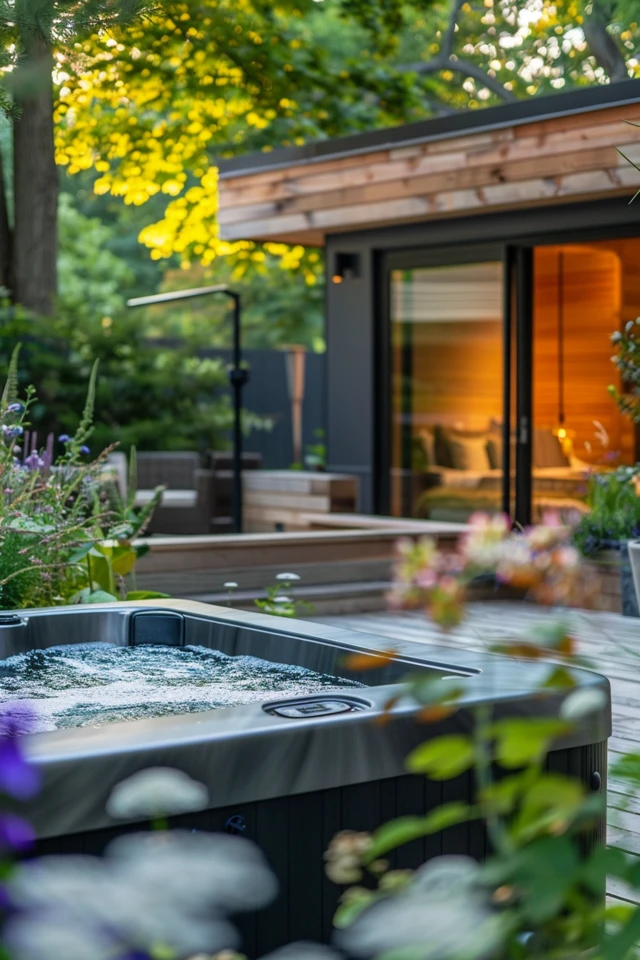 Customizing Hot Tub Privacy with Decorative Partitions and Accessories