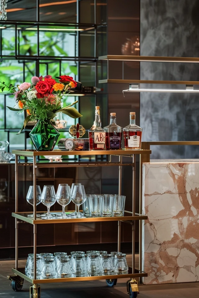 How to Decorate a Bar Cart at Home