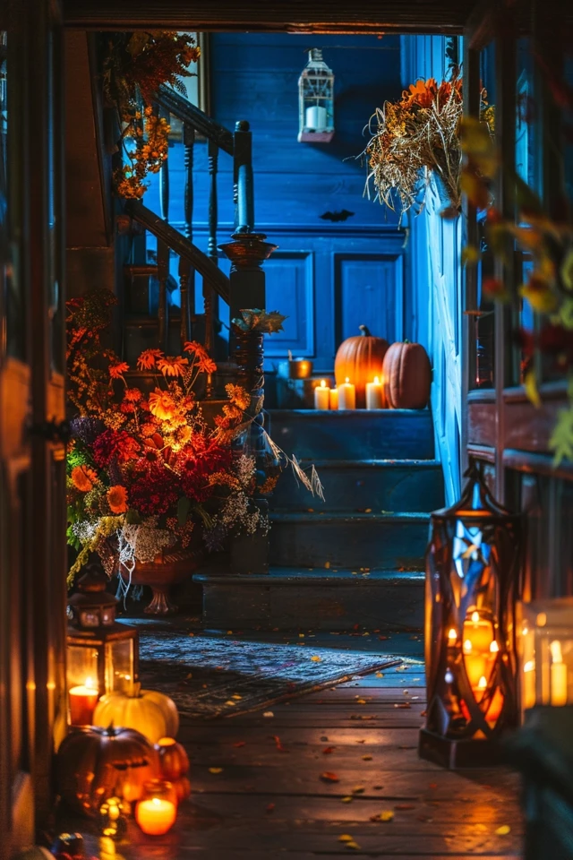 Make a Great First Impression with Halloween Theme Entryway Decor