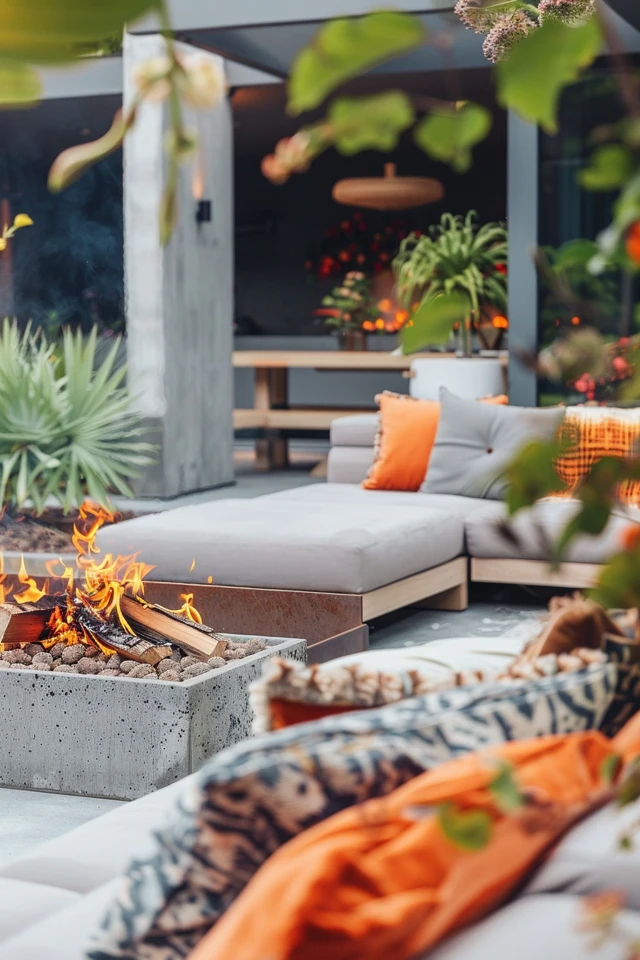Repurposed Metal Drum Fire Pit