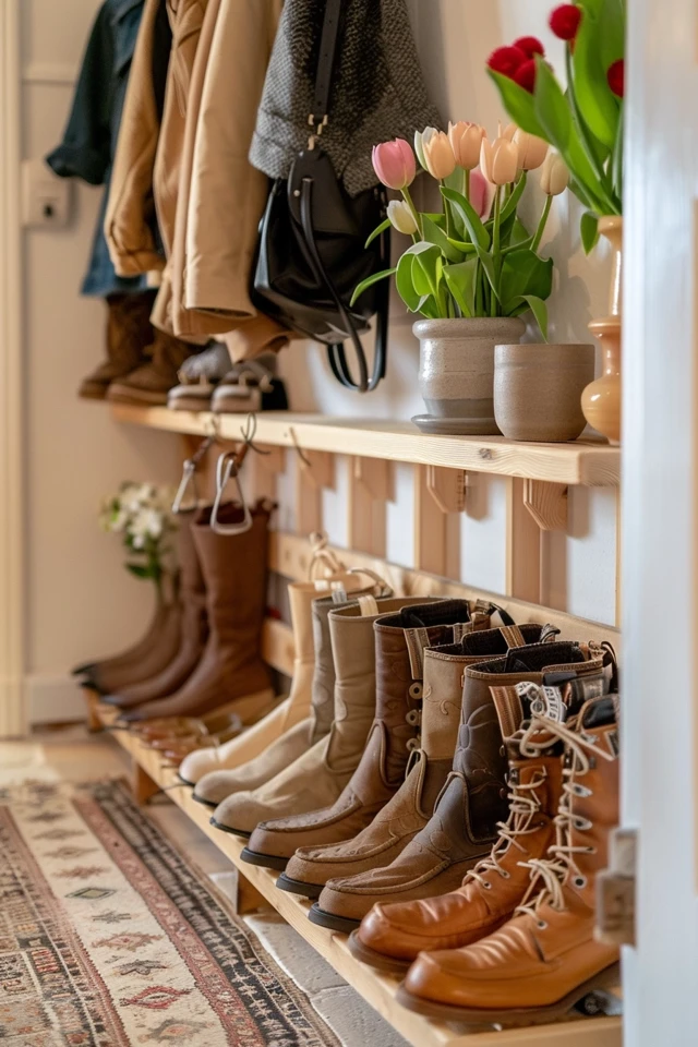 Using Door Mats for Shoe Storage
