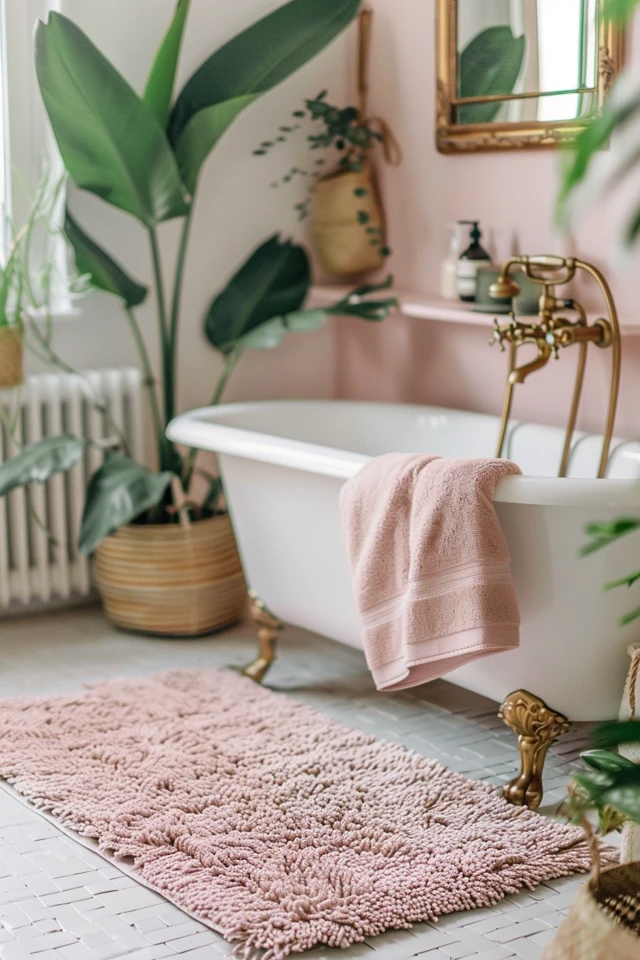 Stylish Small Bathroom Rug Ideas