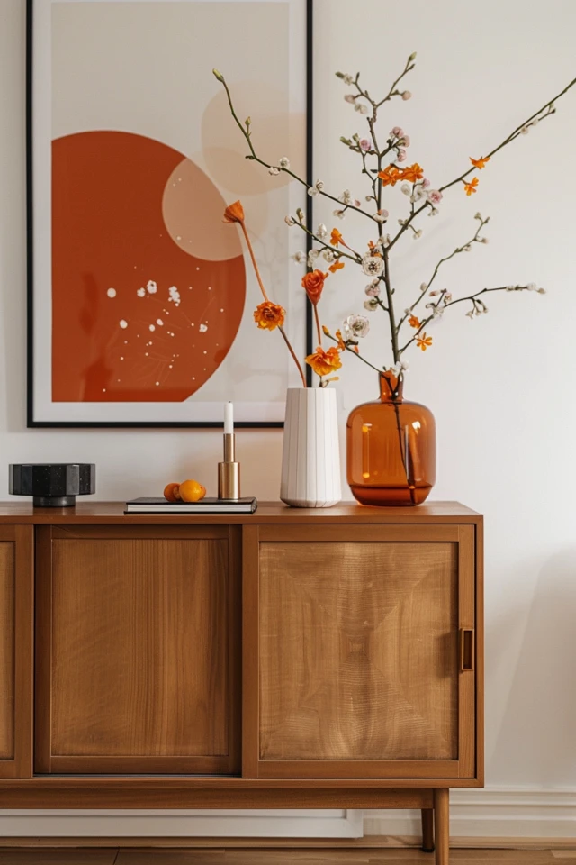 Layered Art on Sideboards