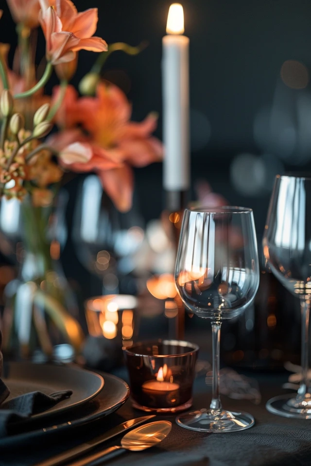 Black and Silver Table Decoration Ideas for Elegance