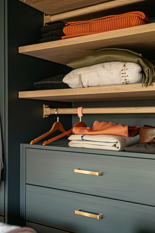 Elevate your closet’s style with an easy-to-maintain finish