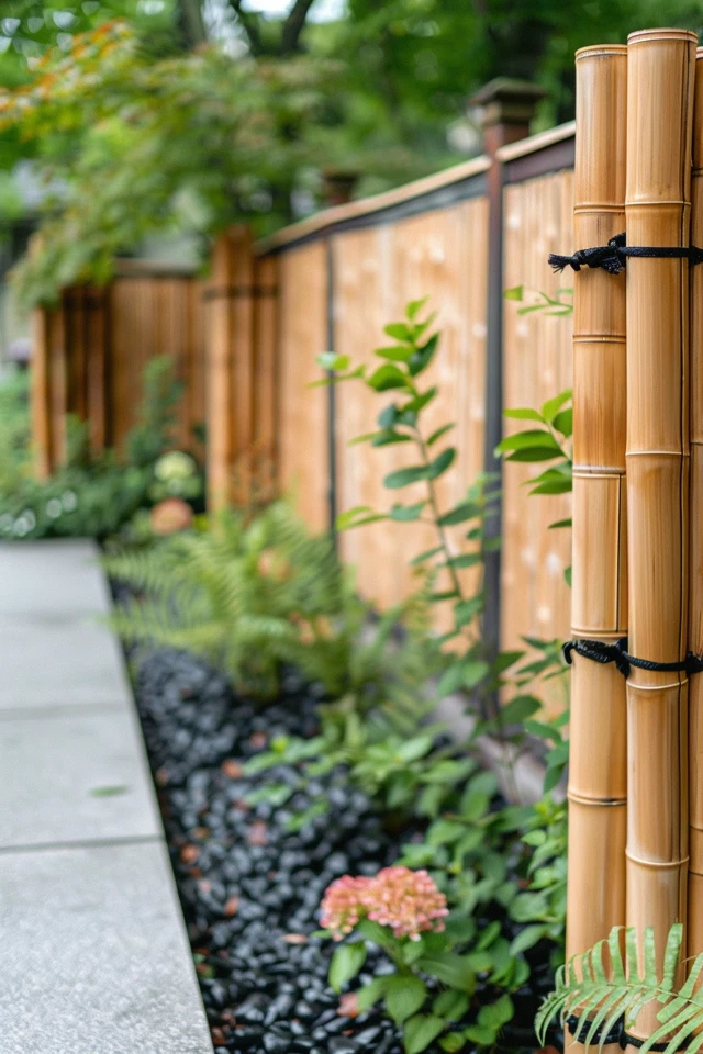 Creative Bamboo Fence Designs and DIY Projects