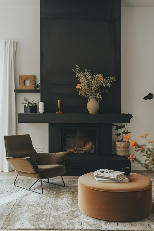 Elegant Black Feature Walls