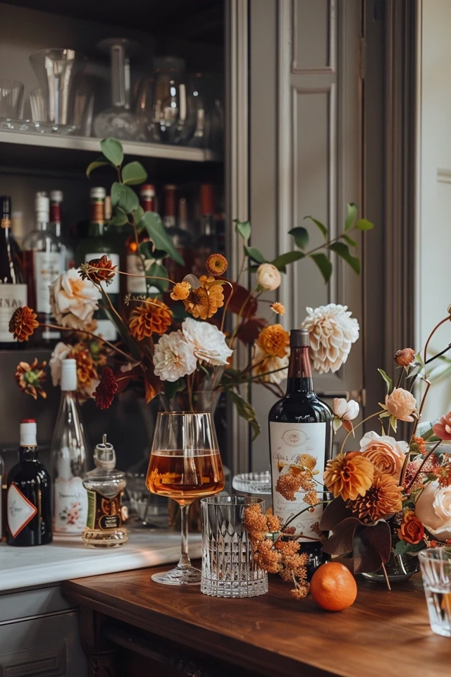 Styling Your Autumn Bar Cart