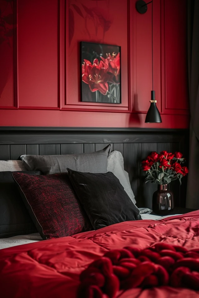 Tips for Designing a Red and Black Bedroom for Your Teenager.