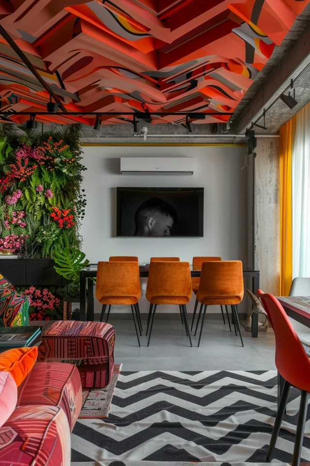 Create a Mural or Molding on the False Ceiling for a Unique Touch