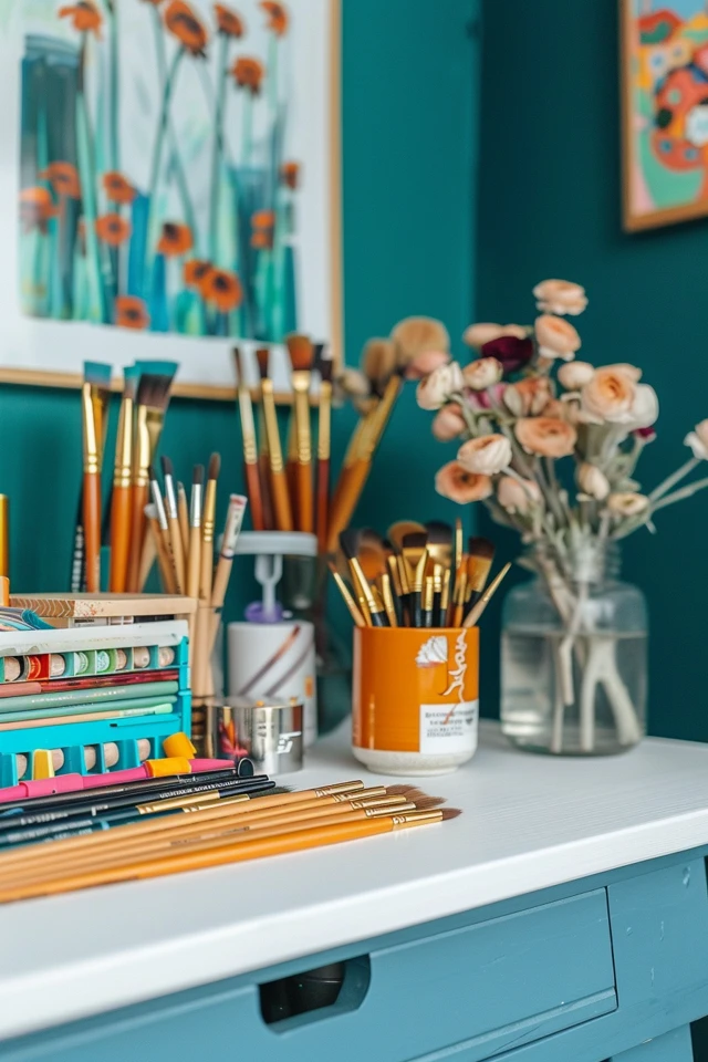 7 Clever Ways to Organize Art Supplies