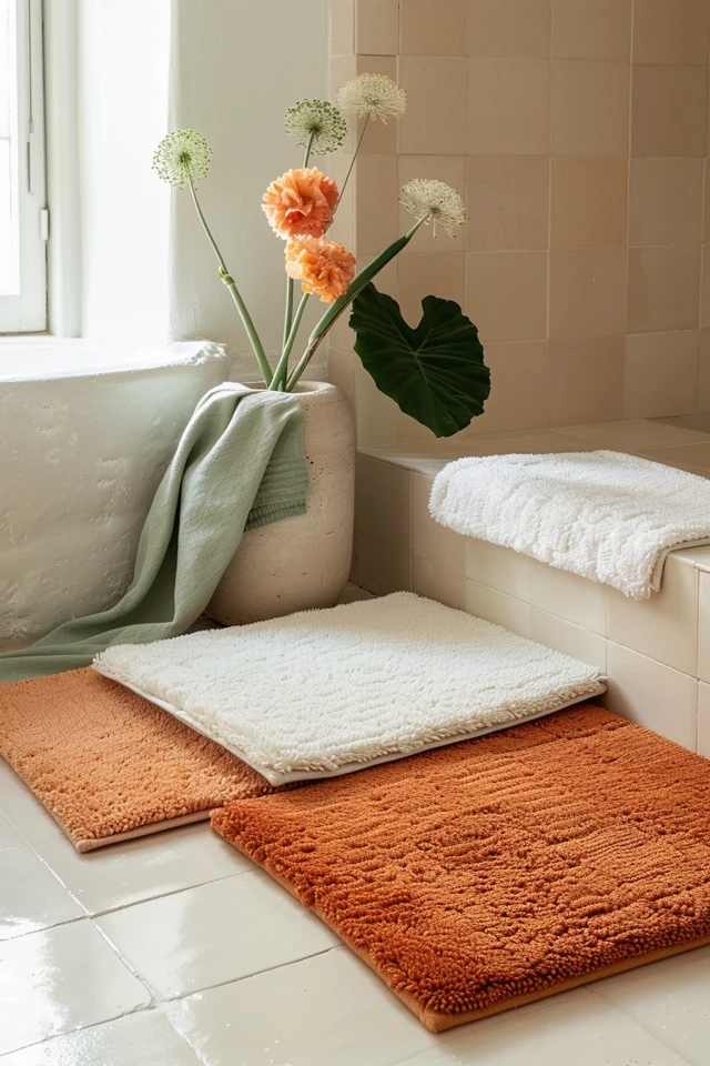 Stylish Rugs in Bathroom Ideas for Cozy Spaces