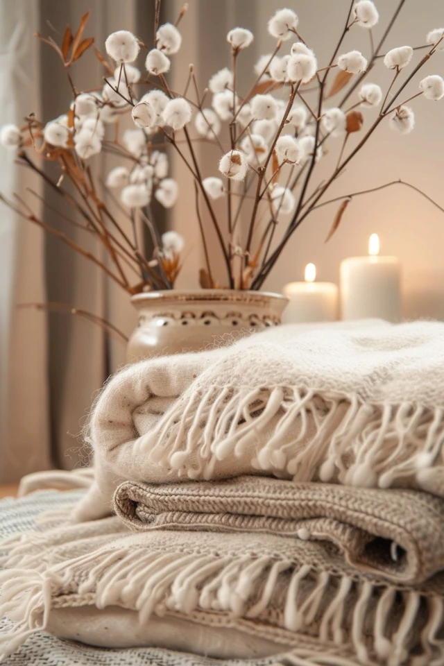 Cotton Burlap Vases: Vintage Appeal